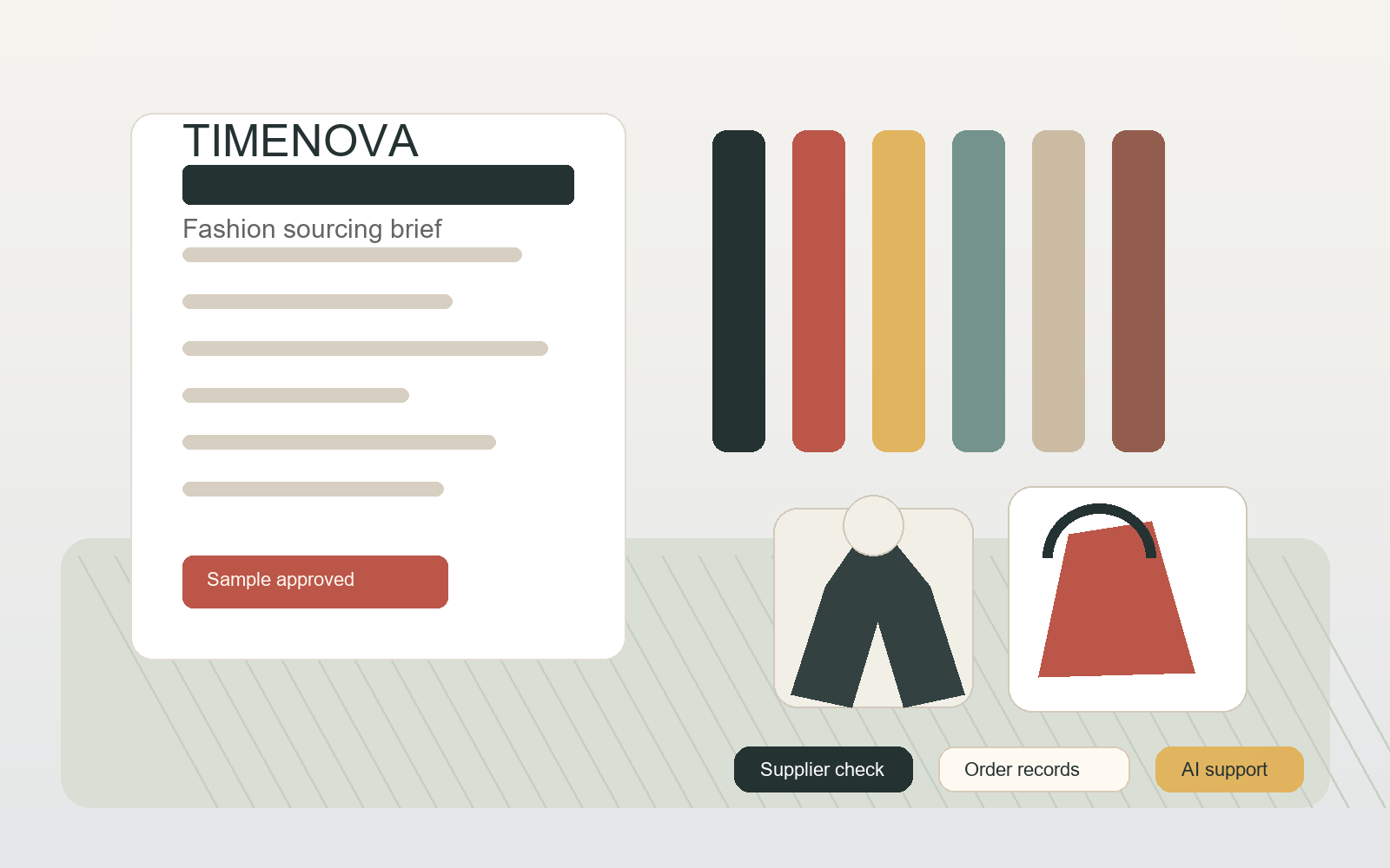 Fashion products, sourcing documents and European market context